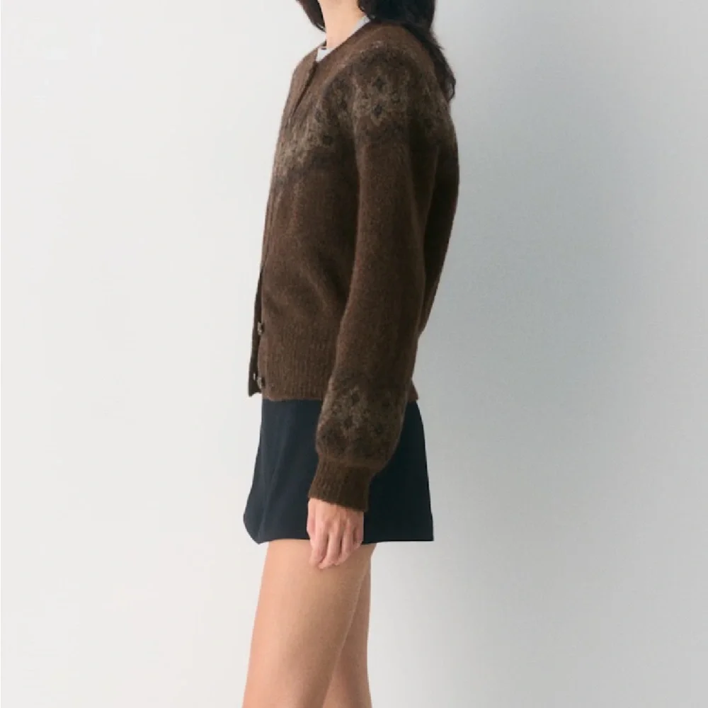 NWT Aritzia Wilfred Chorus fair isle cardigan - Picture 4 of 10